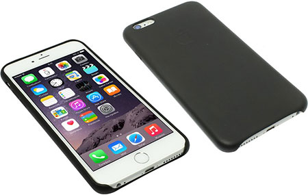     Apple iPhone 6 Plus Leather Case Black MGQX2ZM/A