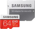   Samsung MicroSD 64GB Class 10 Evo Plus U1 R/W 130 MB/s + SD 