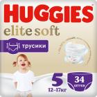   Huggies Elite Soft 5 12-17 34 .