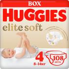  Huggies Elite Soft 4, 8-14 , 108 .