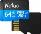   microSD Netac P500, 64 GB +  (NT02P500STN-064G-R)