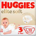  Huggies Elite Soft 3 5-9  72 .