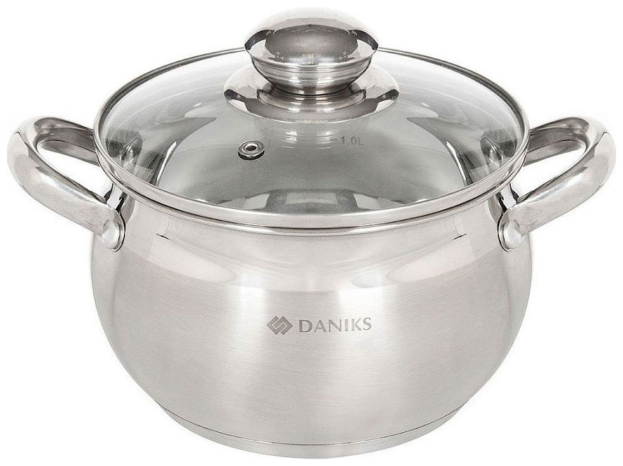 Кастрюля с крышкой Daniks Классика SD-18 3 л
Кастрюля с крышкой Daniks Классика SD-18 3 л