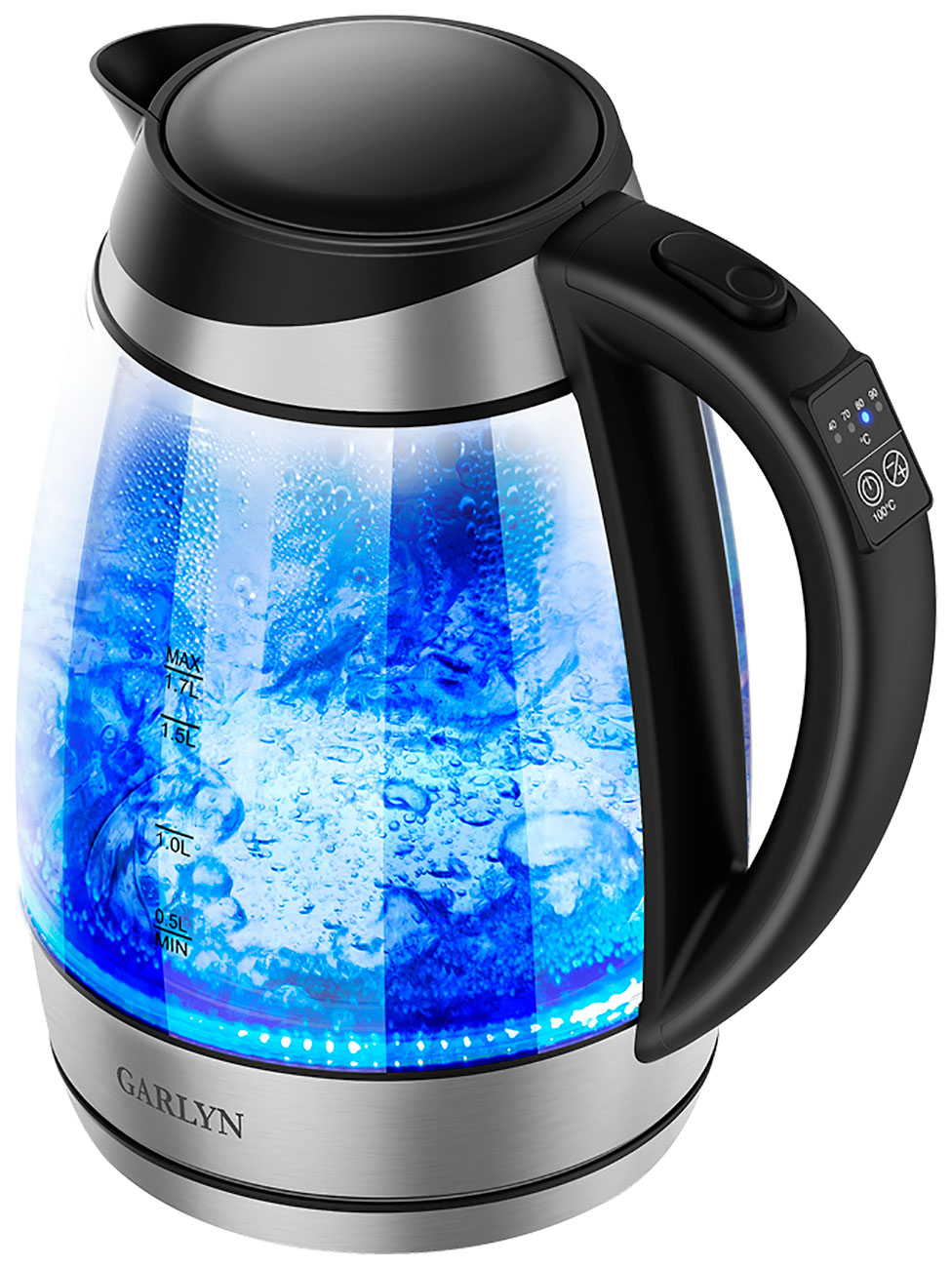 Чайник электрический Garlyn K-310, черный, Черный/прозрачный
Чайник электрический Garlyn K-310, черный, Черный/прозрачный