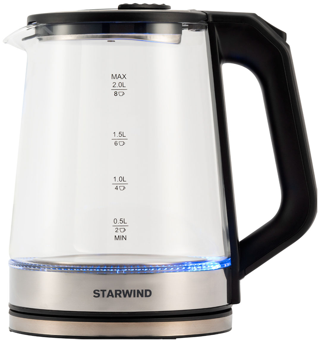 Чайник электрический Starwind SKG5778, 2л., 2000Вт, черный/прозрачный
Чайник электрический Starwind SKG5778, 2л., 2000Вт, черный/прозрачный