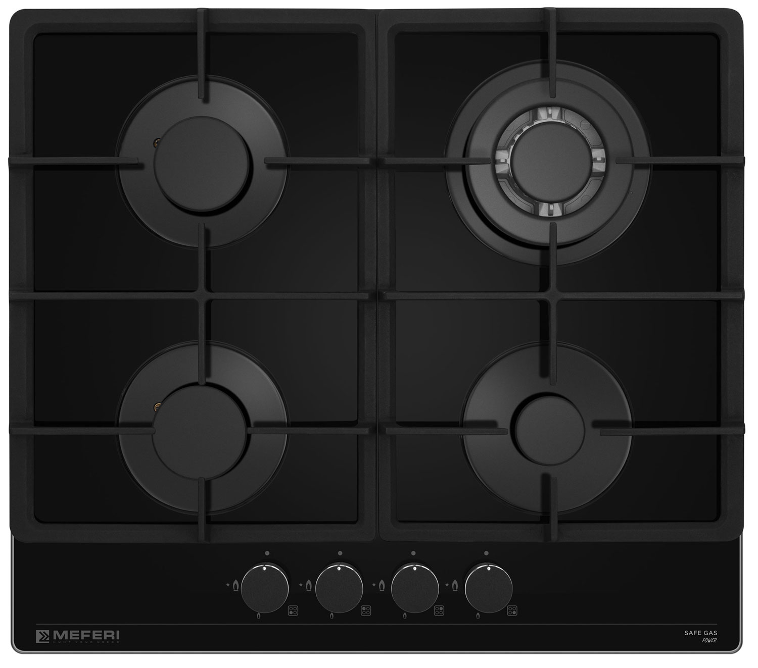 Газовая варочная панель Meferi MGH604BK GLASS POWER, Черный
Газовая варочная панель Meferi MGH604BK GLASS POWER, Черный