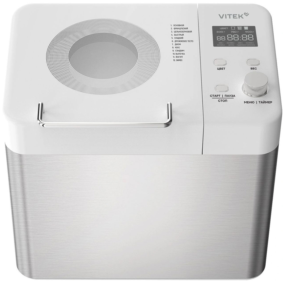 Хлебопечка Vitek VT-BM1302, Белый
Хлебопечка Vitek VT-BM1302, Белый