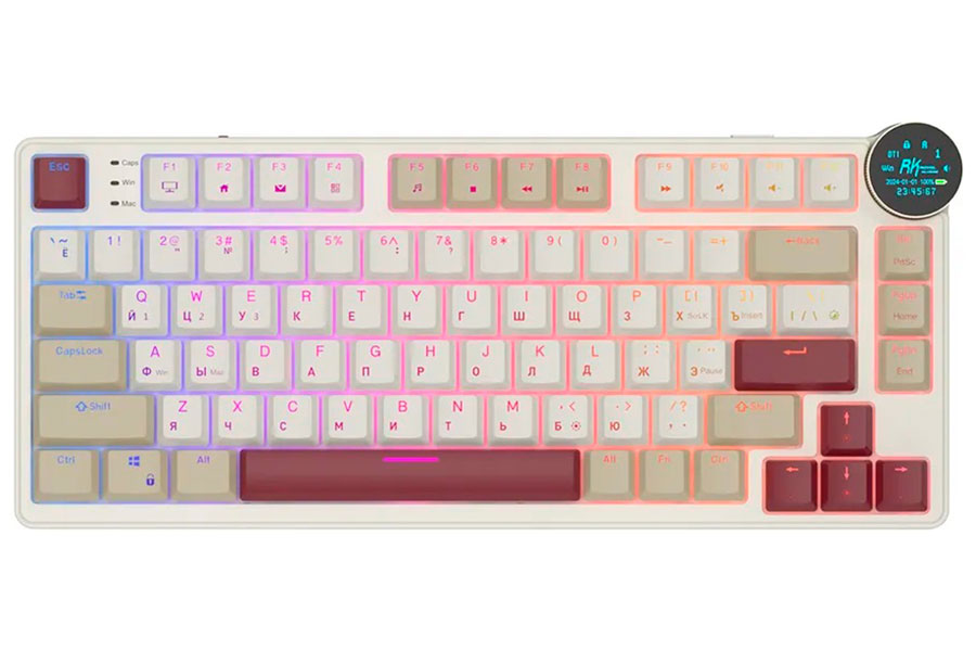 Клавиатура механическая Royal Kludge RK N80 Rosy Clouds (switch RK Red), Бежевый/розовый
Клавиатура механическая Royal Kludge RK N80 Rosy Clouds (switch RK Red), Бежевый/розовый