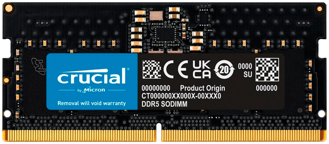 Оперативная память Crucial DDR5 8GB 5600MHz SODIMM (CT8G56C46S5), Черный
Оперативная память Crucial DDR5 8GB 5600MHz SODIMM (CT8G56C46S5), Черный