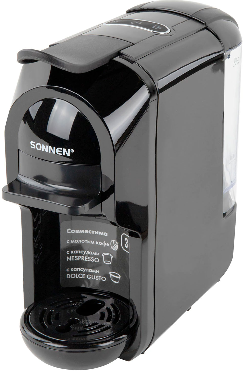 Кофемашина капсульная Sonnen CM510 DOLCE GUSTO/NESPRESSO, Черный
Кофемашина капсульная Sonnen CM510 DOLCE GUSTO/NESPRESSO, Черный