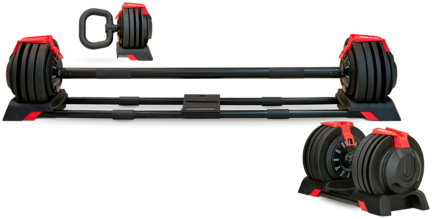 Штанга Unix Fit, регулируемая, многофункциональная, 3 в 1 (24 кг), Красный/черный
Штанга Unix Fit, регулируемая, многофункциональная, 3 в 1 (24 кг), Красный/черный