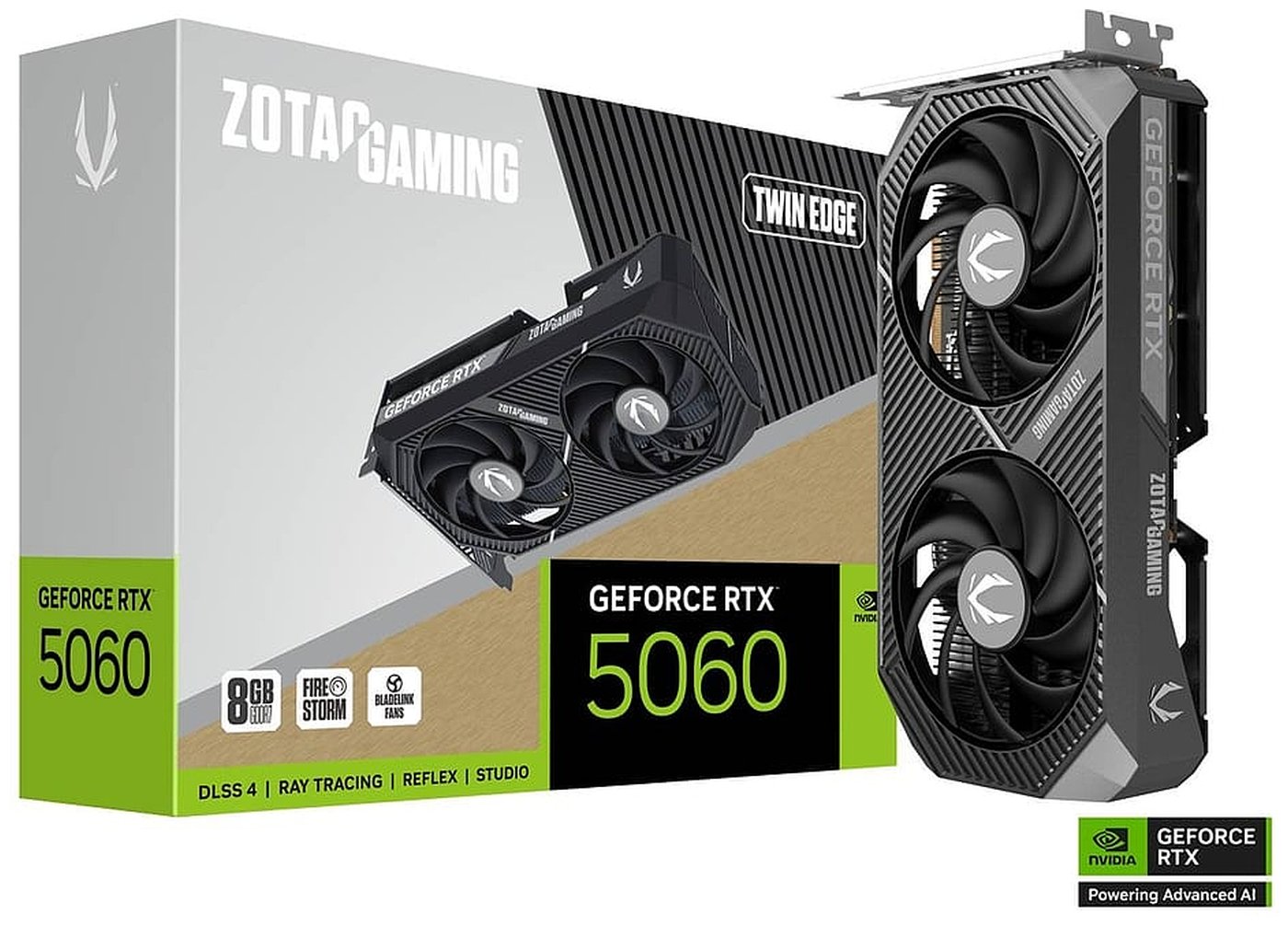 Видеокарта Zotac GeForce RTX 5060 TWIN EDGE 8GB (ZT-B50600E-10M), Черный
Видеокарта Zotac GeForce RTX 5060 TWIN EDGE 8GB (ZT-B50600E-10M), Черный