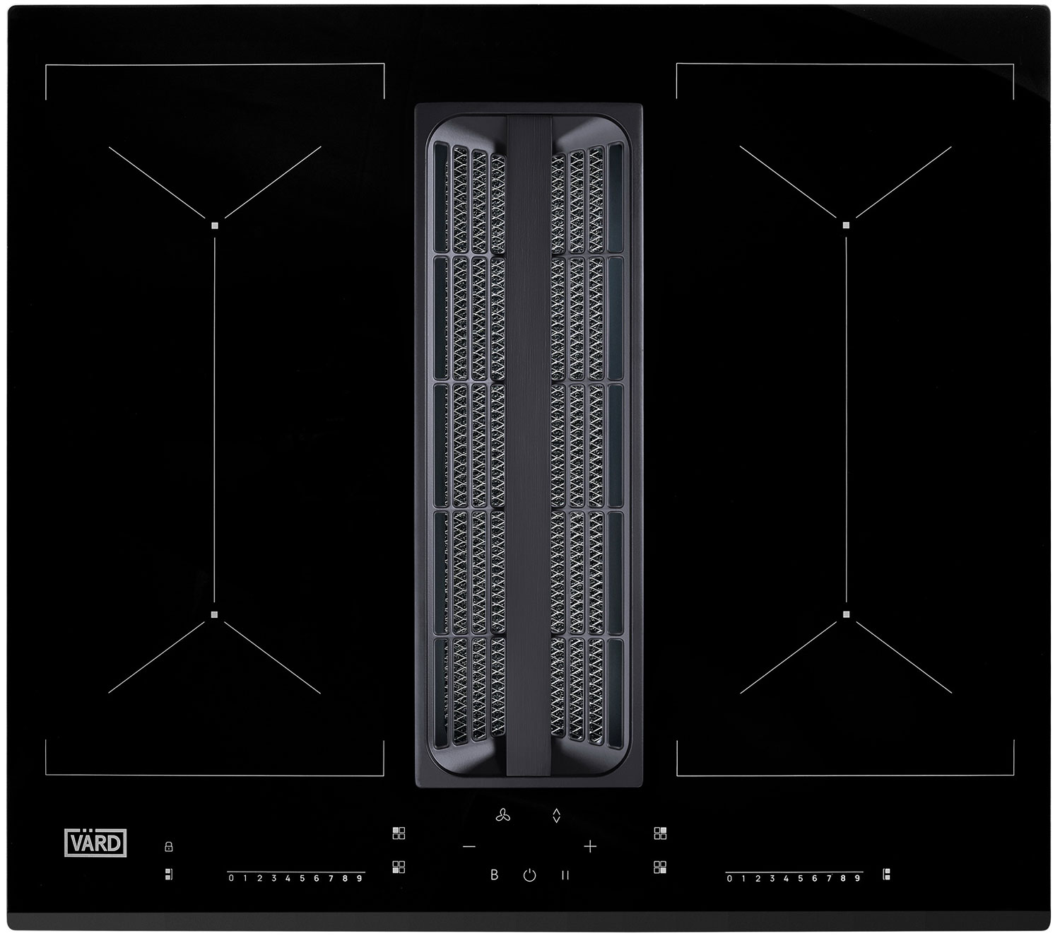 Индукционная варочная панель со встроенной вытяжкой Vard VHH6472B, Черный
Индукционная варочная панель со встроенной вытяжкой Vard VHH6472B, Черный