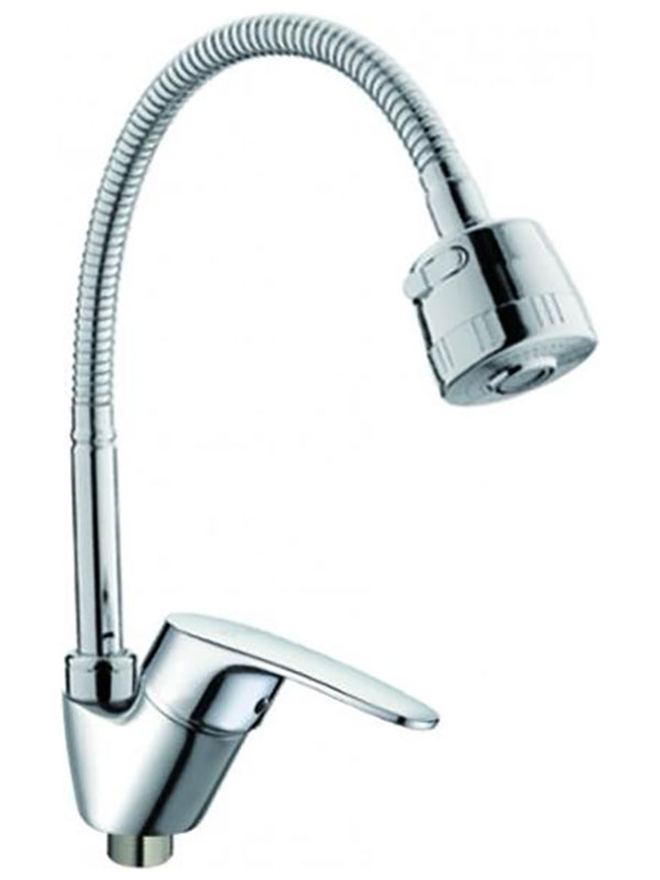Смеситель для кухни с гибким изливом D-Lin хром (D150302-T)
Смеситель для кухни с гибким изливом D-Lin хром (D150302-T)