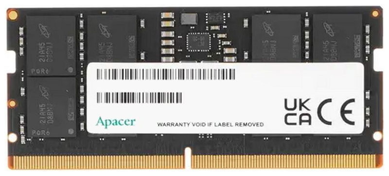 Оперативная память Apacer SODIMM DDR5 16GB 4800MHz (AS16GHB48CTBBGH), Черный
Оперативная память Apacer SODIMM DDR5 16GB 4800MHz (AS16GHB48CTBBGH), Черный