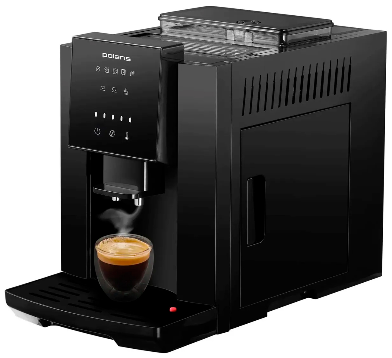 Кофемашина автоматическая Polaris PACM 2040S, черный, вспениватель молока в комплекте
Кофемашина автоматическая Polaris PACM 2040S, черный, вспениватель молока в комплекте
