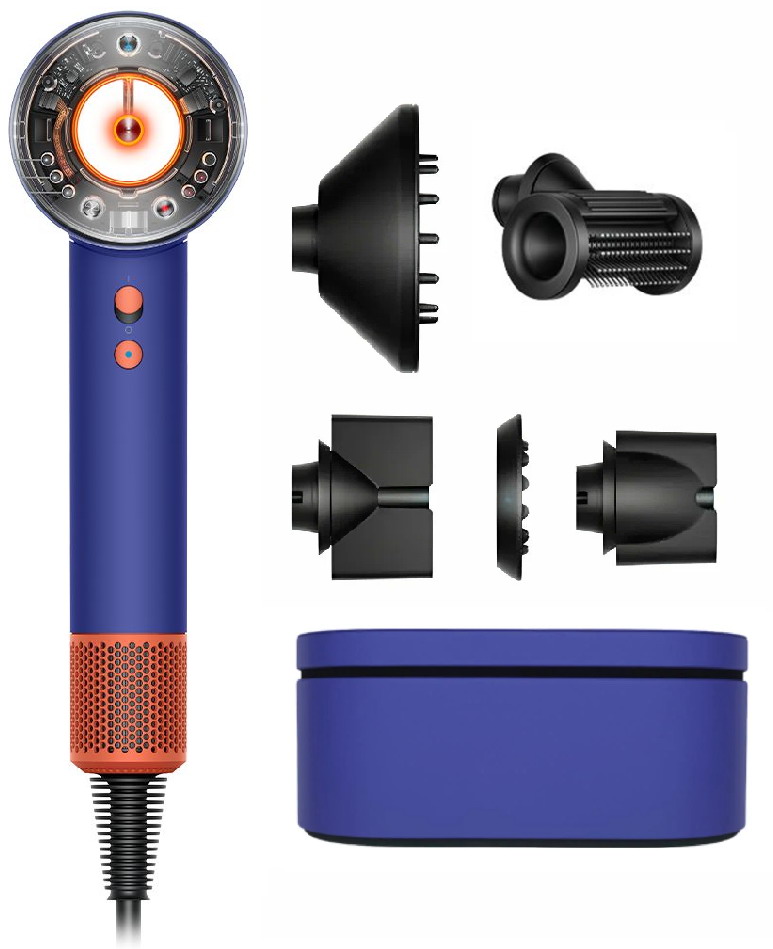 Фен Dyson HD16 VINCA BLUE 515160-01 3PIN, Синий/оранжевый
Фен Dyson HD16 VINCA BLUE 515160-01 3PIN, Синий/оранжевый