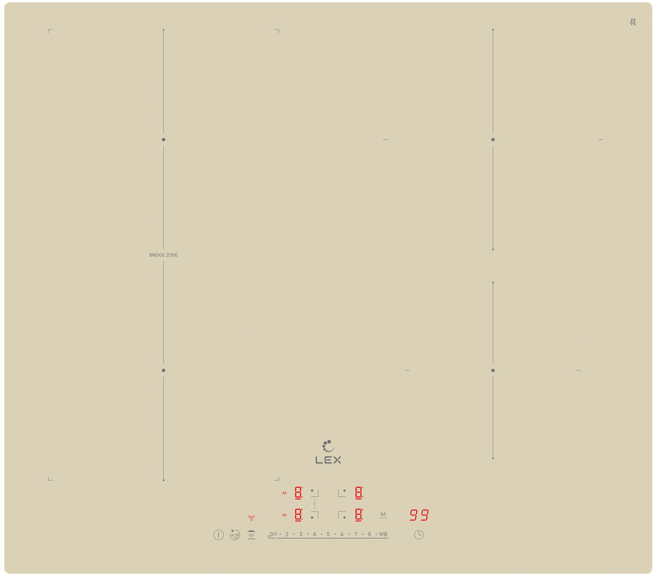 Электрическая варочная панель LEX EVI 641A I IV, Слоновая кость
Электрическая варочная панель LEX EVI 641A I IV, Слоновая кость