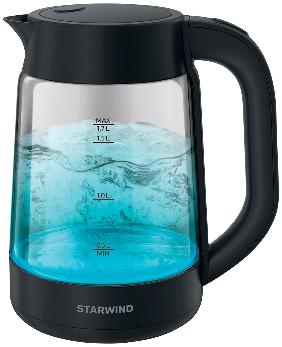 Чайник электрический Starwind SKG4030, 1.7 л, 2200 Вт, черный, стекло, Черный/прозрачный
Чайник электрический Starwind SKG4030, 1.7 л, 2200 Вт, черный, стекло, Черный/прозрачный