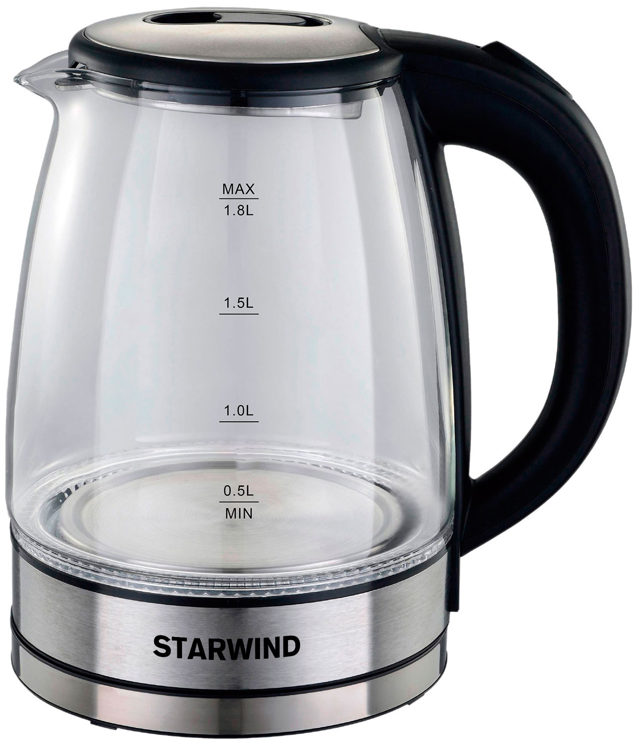 Чайник электрический Starwind SKG4777 черный/прозрачный, Черный/серебристый
Чайник электрический Starwind SKG4777 черный/прозрачный, Черный/серебристый