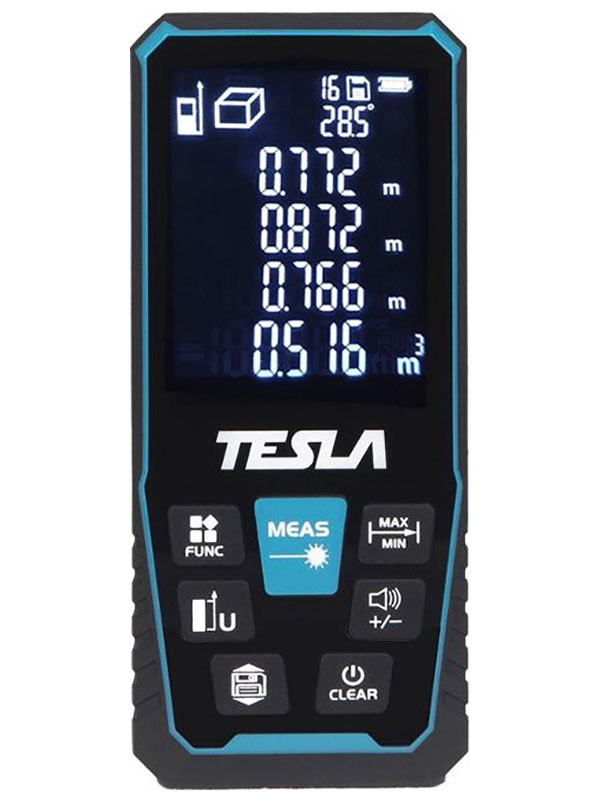 Дальномер лазерный Tesla DL70, дальность 70 метров, точность ±2мм