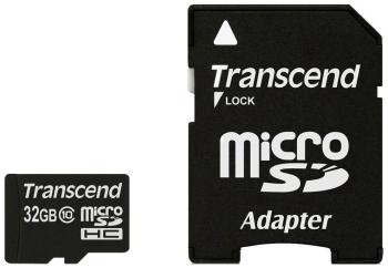Карта памяти Transcend micro SDHC 32 Gb TS 32 GUSDHC 10 + adapter