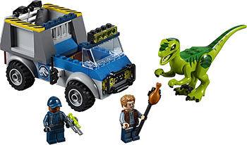 Конструктор Lego JUNIORS Грузовик спасателей для перевозки раптора