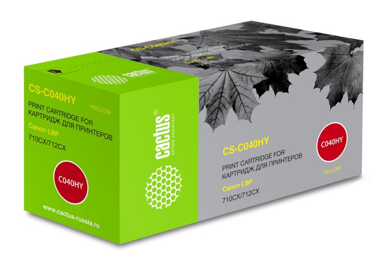 Картридж лазерный Cactus CS-C040HY 040 H Y желтый (10000стр.) для Canon LBP 710CX/712CX I-Sensys
Картридж лазерный Cactus CS-C040HY 040 H Y желтый (10000стр.) для Canon LBP 710CX/712CX I-Sensys