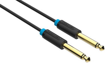 Кабель Vention аудио Jack 6 35 mm M/6.35 M - 1.5 м BAABG vention jack 3 5 mm m jack 3 5 mm m black аудио кабель 1 м