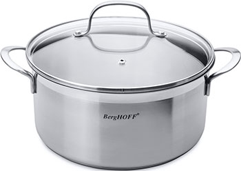 Кастрюля Berghoff 24 см 4 5 л Bistro 4410024 мантоварка катунь кт 243м 24 см 4 5 л нержавеющая сталь