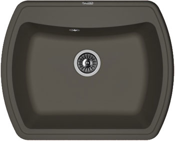 Кухонная мойка Florentina Нире-630 630х510 антрацит FSm искусственный камень