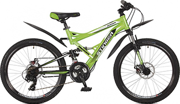 Велосипед Stinger 24'' Versus D 16 5'' зеленый 24 SFD.VERSUD.16 GN7 велосипед stinger barcelona 16 green