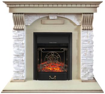 Каминокомплект Royal Flame Dublin арочный сланец крем с очагом Majestic Black (слоновая кость) (64909933) Каминокомплект Royal Flame Dublin арочный сланец крем с очагом Majestic Black (слоновая кость) (64909933)