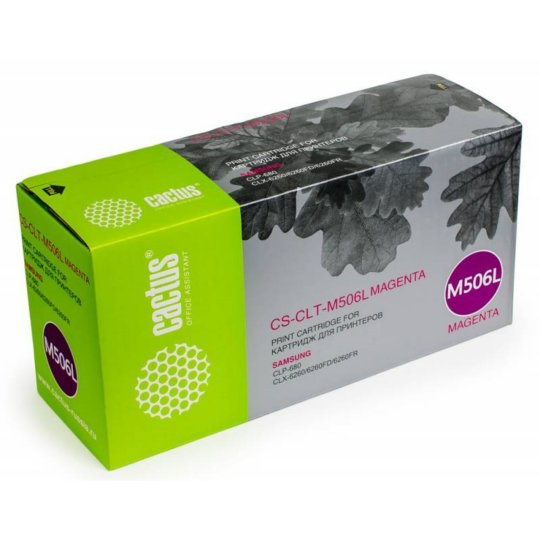 Картридж лазерный Cactus CS-CLT-M506L CLT-M506L пурпурный (3500стр.) для Samsung CLP 680/CLX 6260/6260FD/6260FR
Картридж лазерный Cactus CS-CLT-M506L CLT-M506L пурпурный (3500стр.) для Samsung CLP 680/CLX 6260/6260FD/6260FR