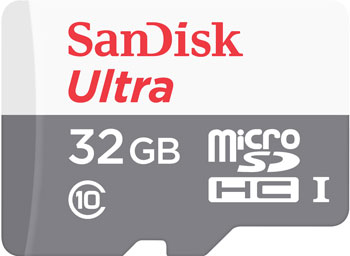 Карта памяти Sandisk 32 GB microSDHC Class 10 Ultra Android UHS-I 48 MB/s SDSQUNB-032 G-GN3MN