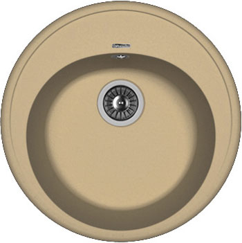 Кухонная мойка Florentina Лотос D 510 капучино FSm искусственный камень