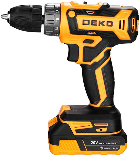 Дрель-шуруповерт Deko GCD20DU PRO в кейсе + набор 63 инструмента для дома, 20В, 2х2.0Ач, черно-желтый
Дрель-шуруповерт Deko GCD20DU PRO в кейсе + набор 63 инструмента для дома, 20В, 2х2.0Ач, черно-желтый