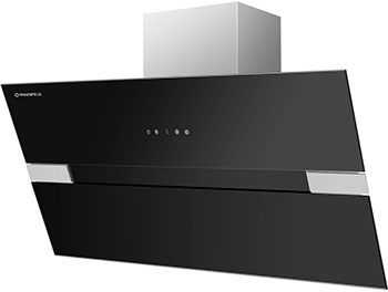 Вытяжка со стеклом MAUNFELD MERSEY 90 Нержавейка/черное стекло стойка alteza albero tv 32110 черное стекло