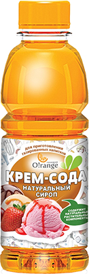 Сироп для приготовления газированной воды Orange Крем-Сода 0 5 SYR-05 KRE