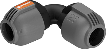 Соединитель Gardena, L-образный 25 мм 02773-20
Соединитель Gardena, L-образный 25 мм 02773-20