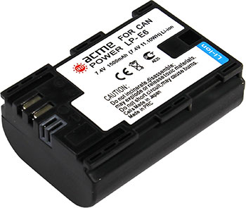 Аккумулятор AcmePower, AP-LP-E6 
Аккумулятор AcmePower, AP-LP-E6