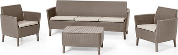 Комплект мебели Allibert Salemo 3 seater set капучино 17205990/КАП