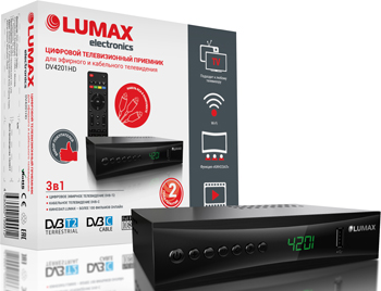 все цены на Цифровой телевизионный ресивер Lumax DV 4201 HD онлайн