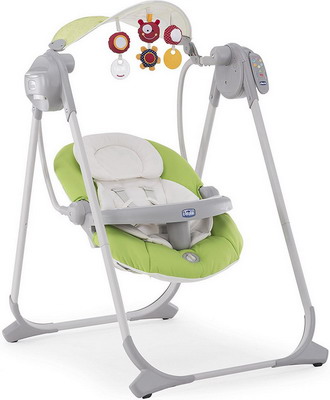 Электрокачели Chicco POLLY SWING UP Green 06079110510000 chicco polly 3в1