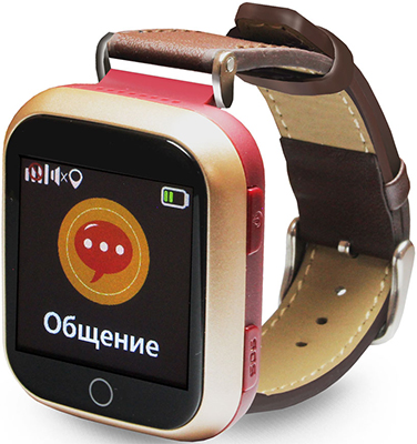 Детские часы с GPS поиском Ginzzu GZ-521 brown 1.44'' Touch nano-SIM 16834