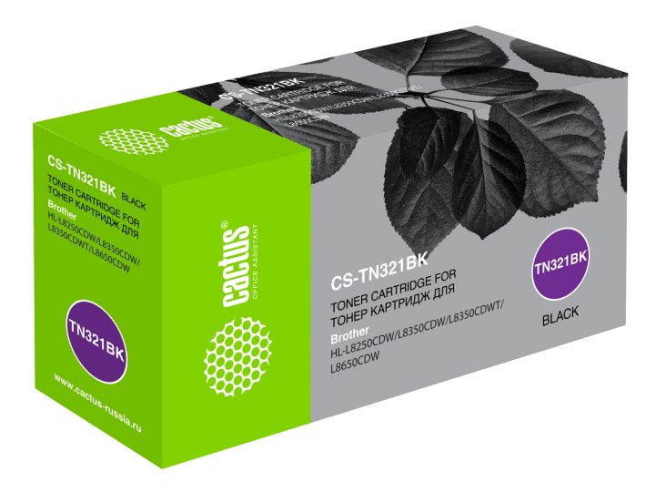 Картридж лазерный Cactus CS-TN321BK TN-321K черный (2500стр.) для Brother HL-L8250CDN/MFC-L8650CDW
Картридж лазерный Cactus CS-TN321BK TN-321K черный (2500стр.) для Brother HL-L8250CDN/MFC-L8650CDW
