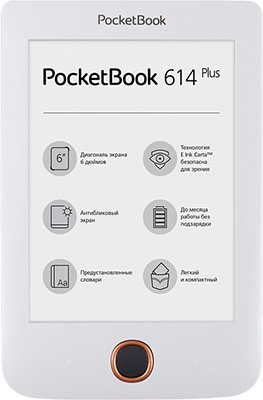 Электронная книга PocketBook Basic 3 614 Plus White