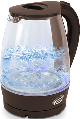 Чайник электрический Великие реки Дон-1 1.8 л, стекло, коричневый
Чайник электрический Великие реки Дон-1 1.8 л, стекло, коричневый
