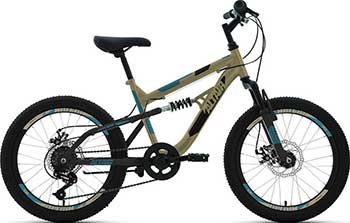 Велосипед Altair, MTB FS 20 disc (20'' 6 ск. рост 14'') 2020-2021 бежевый/черный RBKT1F106002
Велосипед Altair, MTB FS 20 disc (20'' 6 ск. рост 14'') 2020-2021 бежевый/черный RBKT1F106002