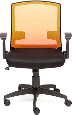Кресло Tetchair SCOUT ткань черный/оранжевый